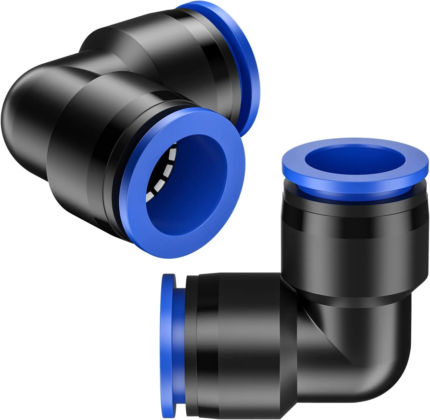 Pawfly 20 Pcs Quick Connect Drip Irrigation Fittings Kit for 1/2" Tubing (0.6-0.64" OD), Drip Line Connectors Set with 4 Tees 4 Couplings 4 Elbows 4 End Plugs 2 Shut Off Valves & 2 Faucet Adapters view 8