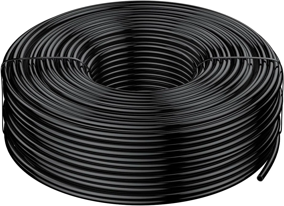 Pawfly 200 ft. 1/4 Drip Irrigation Tubing, Blank Distribution Tubing for Drip Irrigation System, Drip Irrigation Hose Roll for Garden Watering System