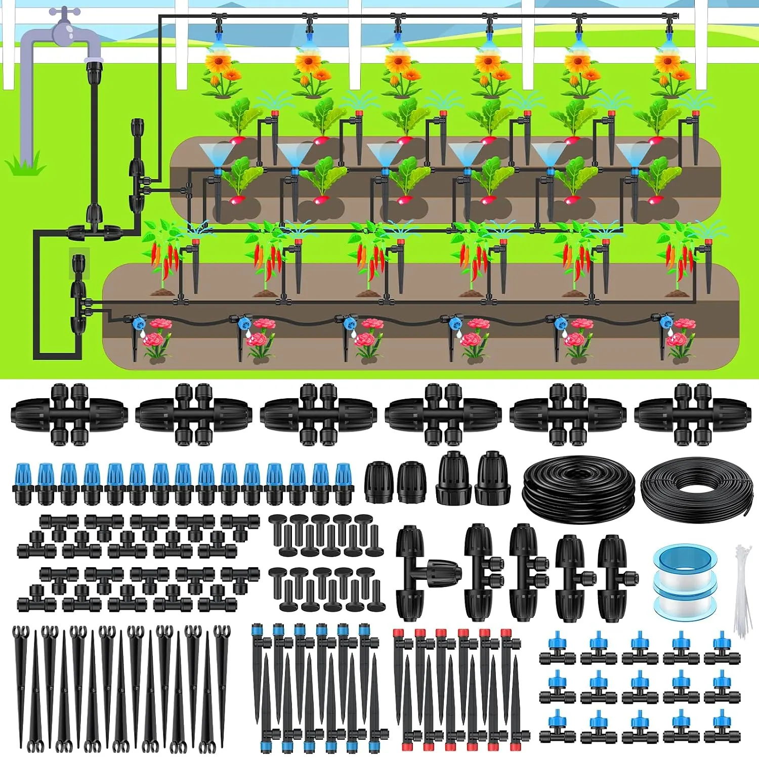 Raised Bed Drip Irrigation Layout: Plan and Test Your Lines